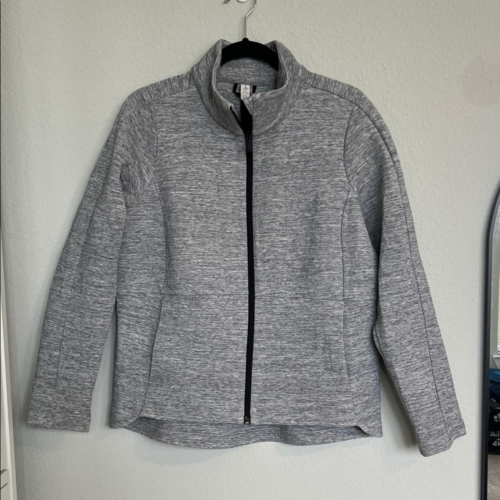 Lululemon Heather Grey Full Zip Scuba Jacket